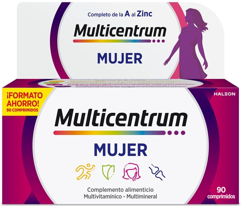 Multicentrum 90 Comprimidos Mujer .