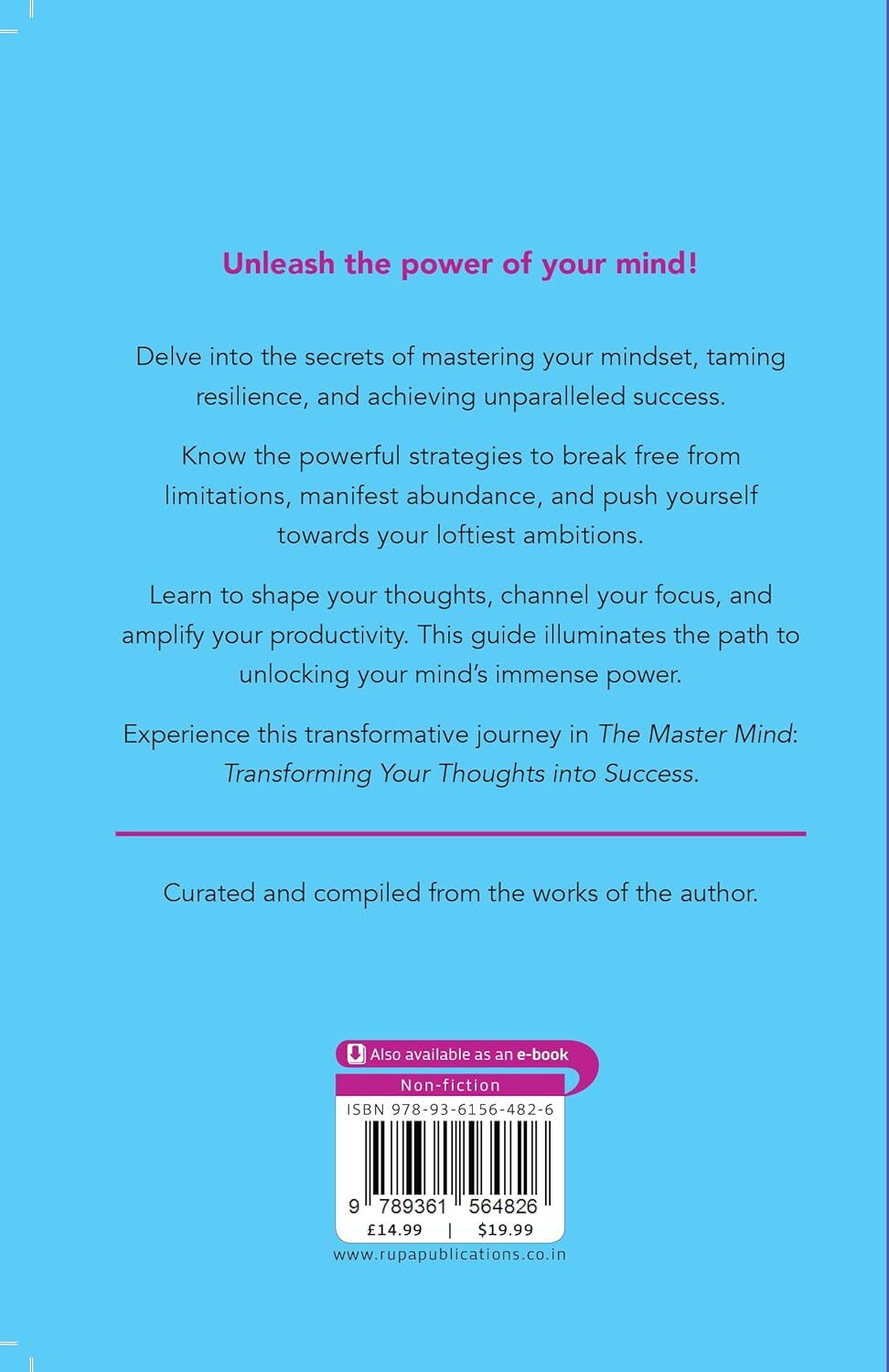 Rupa Publications The Master Mind by Napoleon Hill - Paperback Self-Help Book - Mindset, Focus & Success - Personal Development Gift