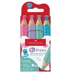 Faber-Castell (Schule) Buntstifte »Grippy Pastel« 4 Stück weiß