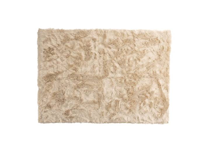 Teppich Levana – flauschig aus Polyester & Acryl - Beige - Luxusbetten24