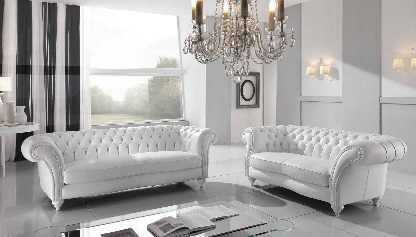 Chesterfield Designer Polster Couch Luxus Sofagarnitur