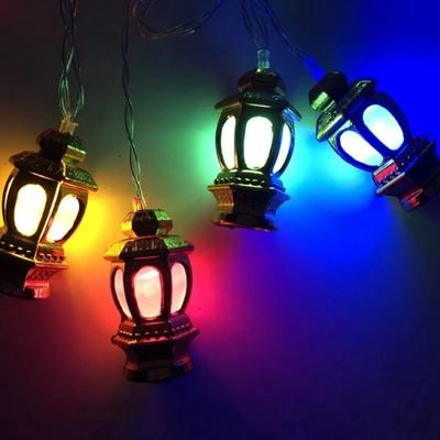 Uplift Picks Golden Ramadan String Lights 1.5M 3M Battery Powered Palace Lantern Garland multicolor 3 M 20 Led 1 Pc