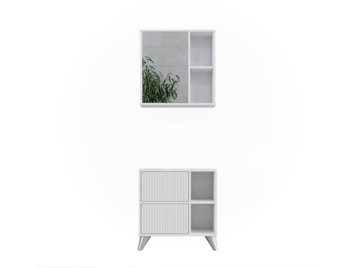 Vicco Badkamermeubelset Leano\, Wit\, 2-delig