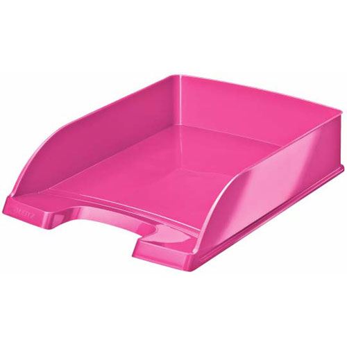 Leitz Briefablage Plus WOW, A4, Polystyrol, pink-metallic