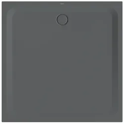 Bette quadrat Duschwanne „BetteUltra“ 1400 × 1400 mm ohne Oberflächenbeschichtung, ohne Oberflächenveredelung, ohne Wannenträger, in Raven