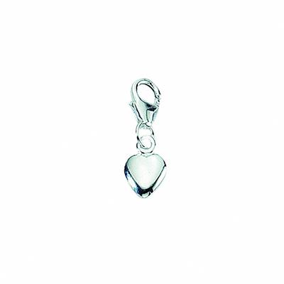 Charm Herz ADELIA´S "Charm Herzanhänger 925 Silber", silber, Charms, Damen, Silber 925 (Sterlingsilber), Silberanhänger Herz