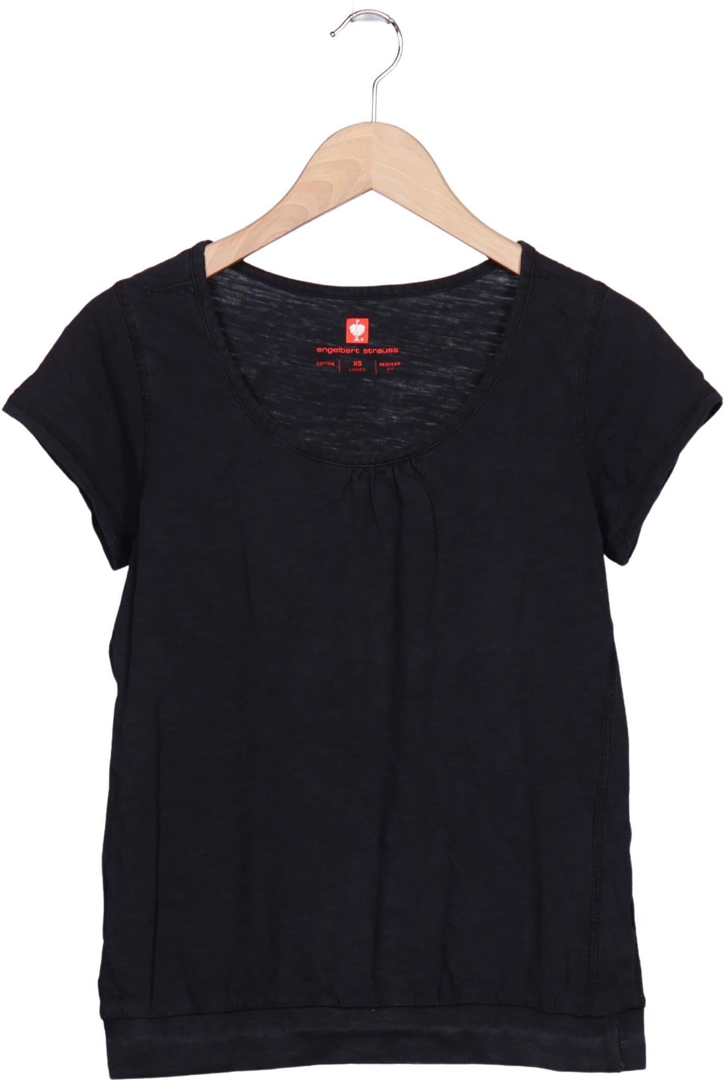 engelbert strauss Damen T-Shirt, Schwarz, Gr. XS, Baumwolle - Second Hand