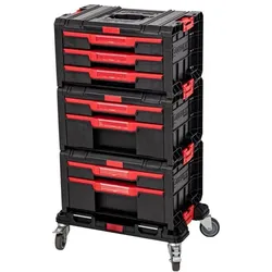 Tool Brothers, Werkzeugkoffer, Toolbrothers RHINO L Set 3 ECO Drawer Set + 2x Drawer 2 + 1x Drawer 3 + Rollbrett (3 Teile)
