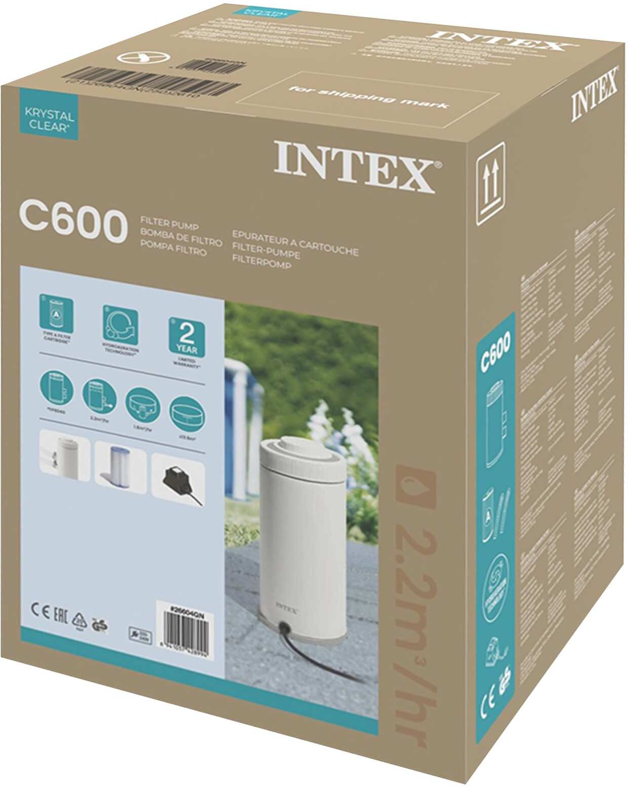 INTEX Pompe Filtrante  Blanc 3.69 PP et Acier