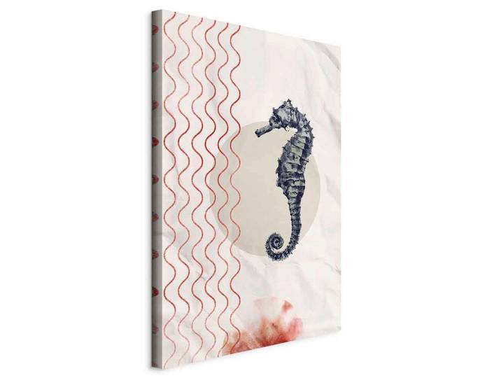 Leinwandbild Underwater Steed Blau/Beige
