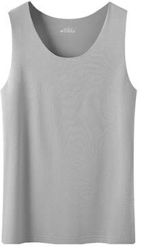 Uplifted Finds Women Ice Silk Seamless Racerback Tank Top m gray