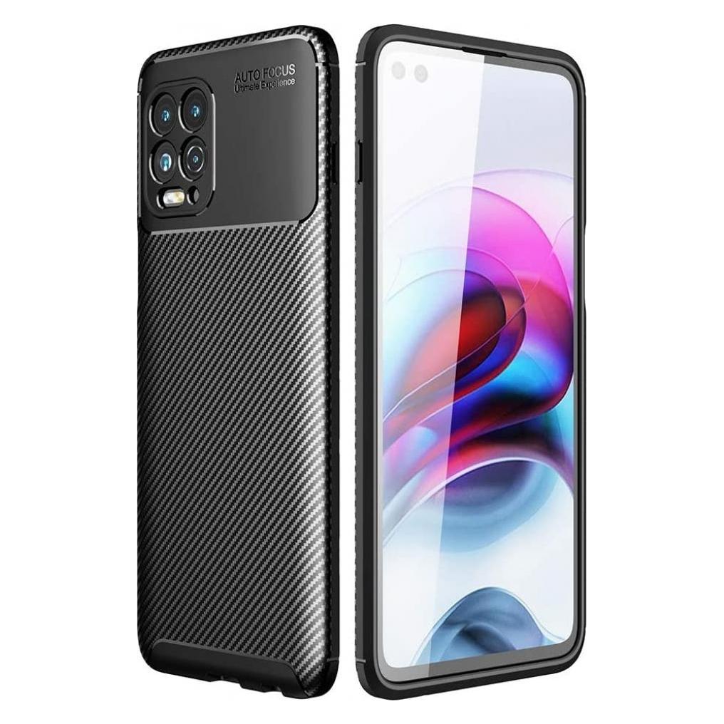 Screenguard Motorola Moto G100 Hülle Carbon Design TPU Case (Motorola Moto G100) (00028859)