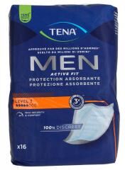 Tena Men Active Fit Protection Absorbante Niveau 3 16 Unités - Paquet 16 protections