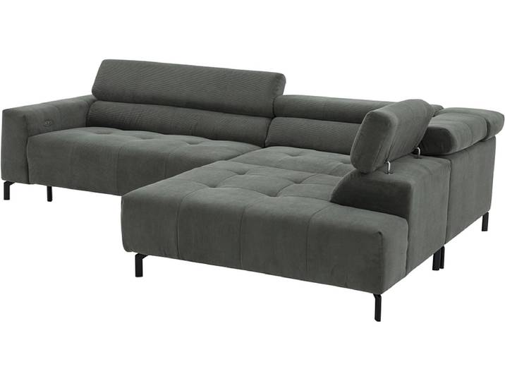 Ecksofa HAMILTON Stoff grün