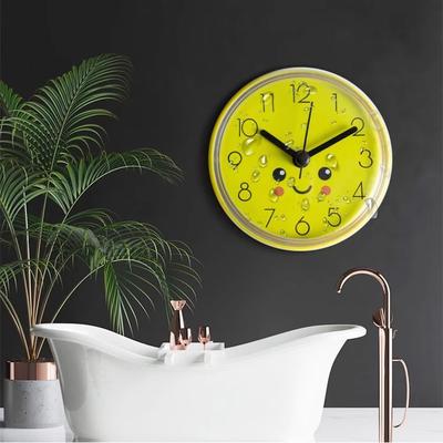Friendly Fresh Finds Art Mini Sucker Design Wall Clock For Kitchen Living Room Minimalist Shower Clock Home Decor Art Mini Sucker Design Wall Clock For Kitchen Living Room Minimalist Shower Clock Home Decor