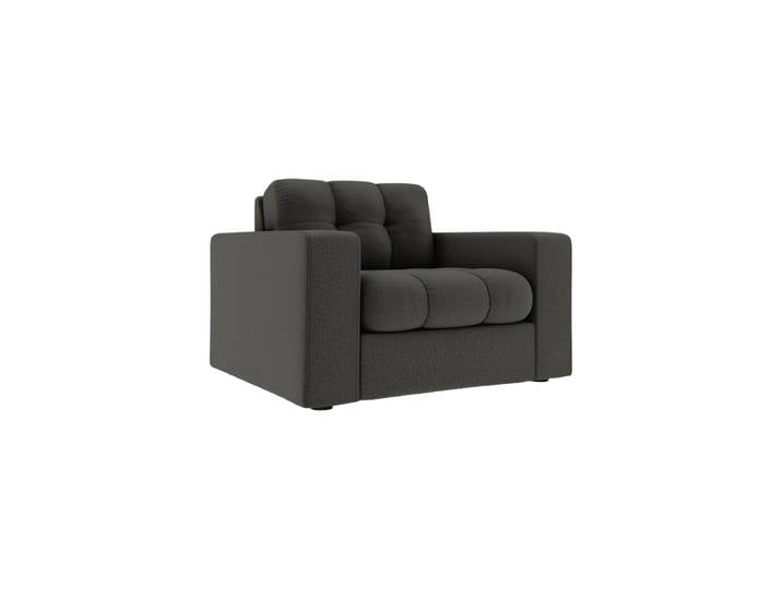 Design Sessel „Yohan“ Strukturstoff Dunkelgrau CXL by Christian Lacroix