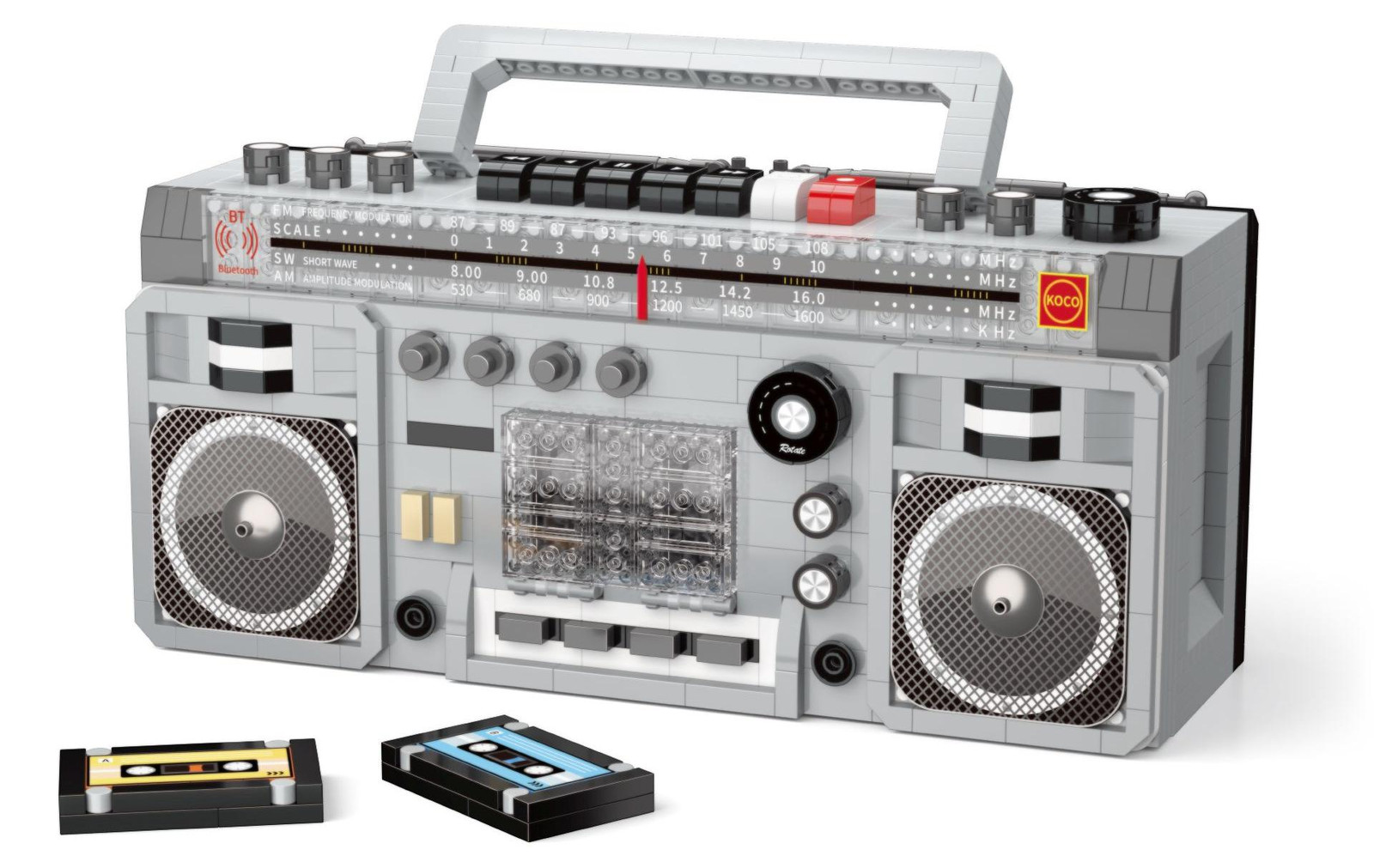iM.Master Koco Bouwpakket Cassettespeler 1982 B/D/H: 18,5 x 7,5 x 14,5 cm