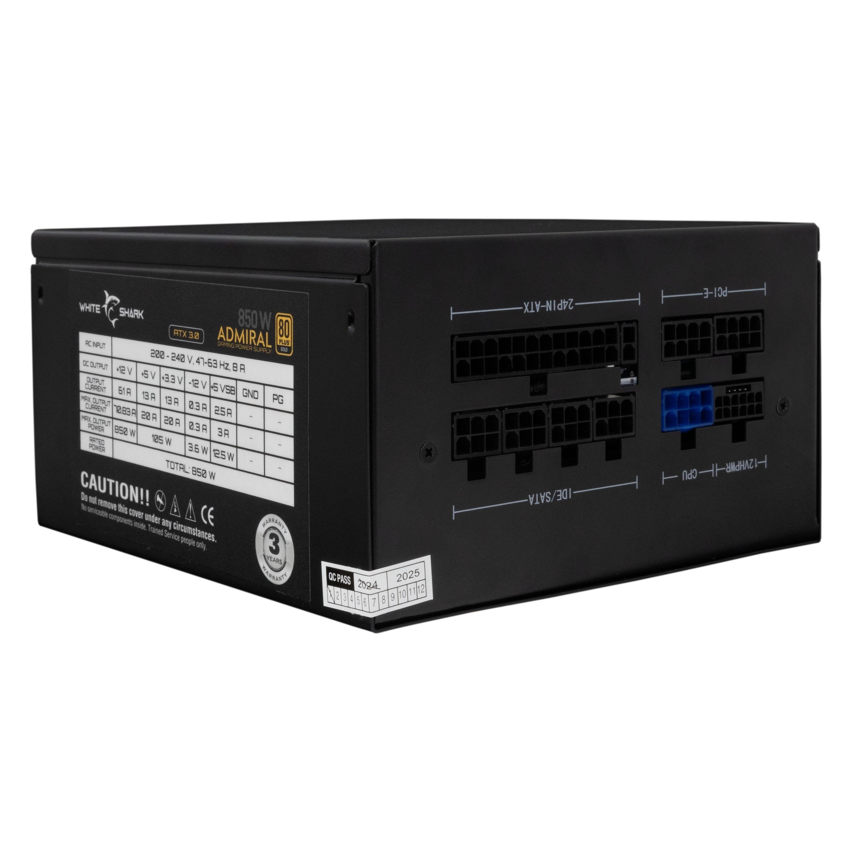 White Shark Shark GPSU-850W Admiral 850W 80+ GOLD Full Modular (850 W) (ADMIRAL)