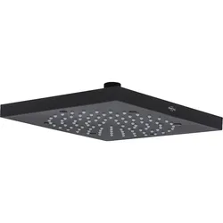 Kopfbrause Cube, schwarz matt, 210x210mm, Ausführung Edelstahl