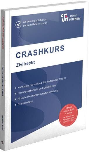 Oliver Soltner - CRASHKURS Zivilrecht: Ab dem Hauptstudium bis zum Referendariat (Crashkurs: Länderspezifisch - Für Examenskandidaten und Referendare) - Preis vom 30.09.2026 09:01:18 h