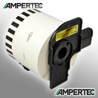 Ampertec Etiketten kompatibel zu Brother DK22205 GOLD 62mm x 30,48m Rolle