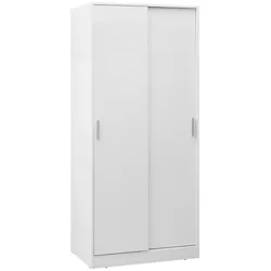Schiebetürenschrank in Weiß ca. 90x205x60cm