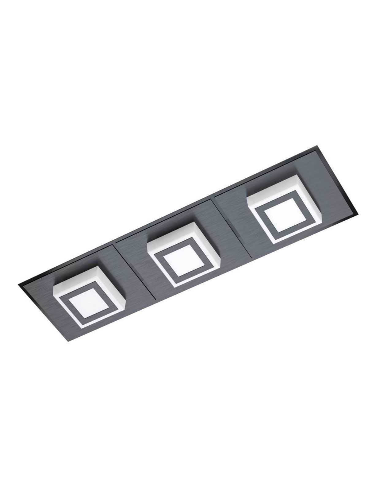 EGLO MASIANO 1 WAND/DECKE 3L SCHWARZ/SATINIERT