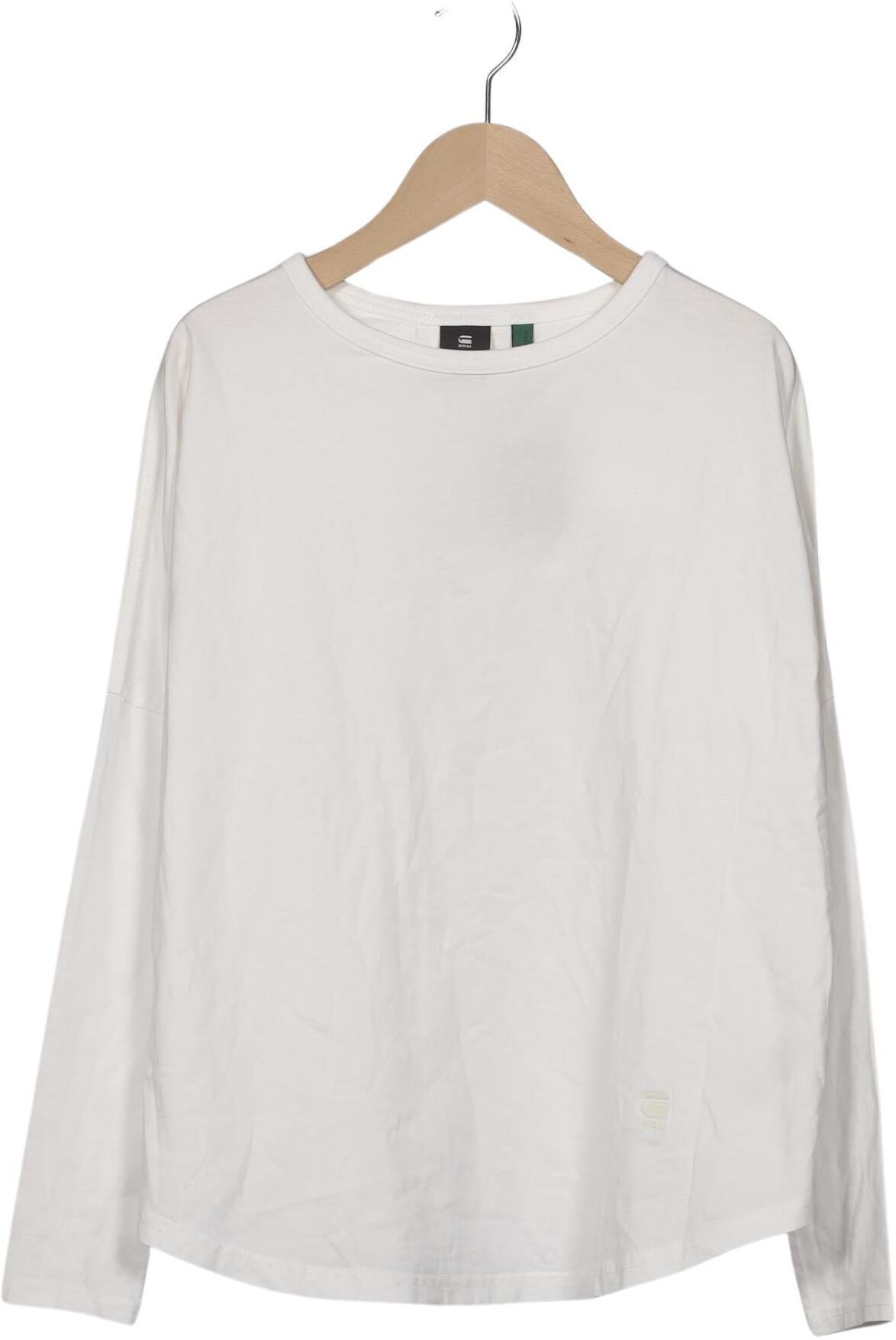 G Star RAW Damen Langarmshirt, Weiß, Gr. Xxs, Baumwolle - Second Hand