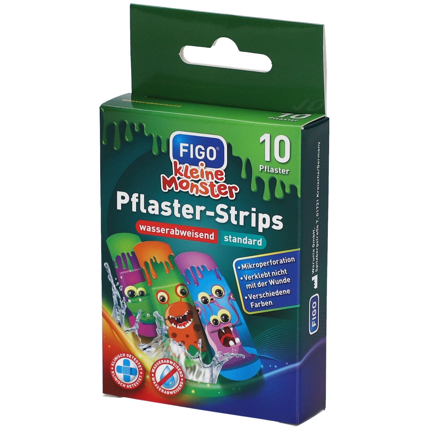 Figo Kinderpflaster kleine Monster 10 St Pflaster
