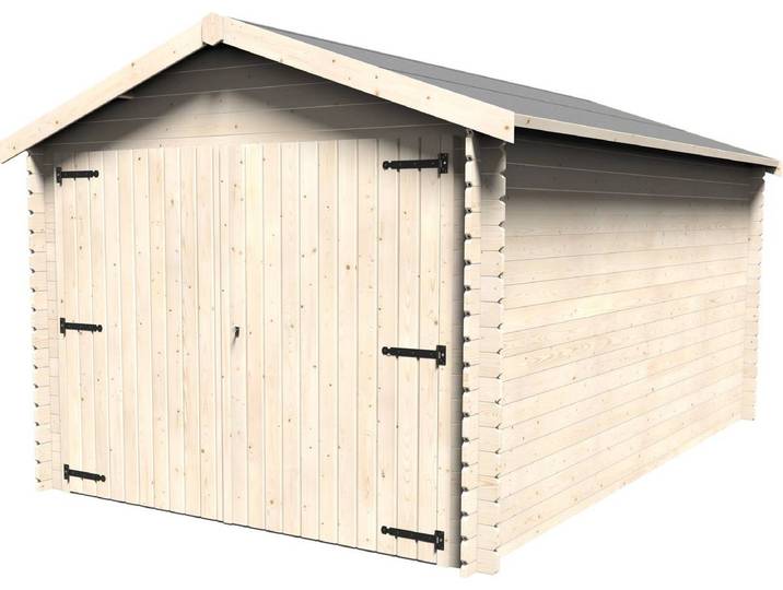 Garage bois Gamache - 14.24 m² - 2.98 x 4.78 x 2.56 m - 28 mm