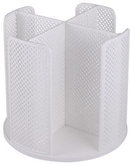Market Central Rotating Cup Organizer With Dispenser For Coffee Cups And Lids white