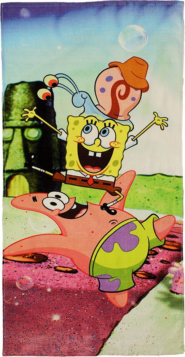 Nickelodeon Spongebob Squarepants Patrick Ster Gerrit Badlaken Strandlaken 70 x 140 cm