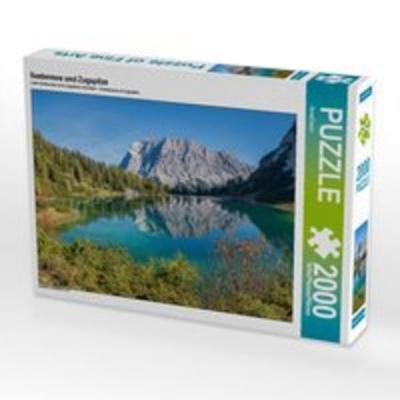 CALVENDO Puzzle Seebensee und Zugspitze 2000 Teile Puzzle quer | 2000 Teile Lege-Größe 90 × 67 cm Foto-Puzzle für glückliche Stunden