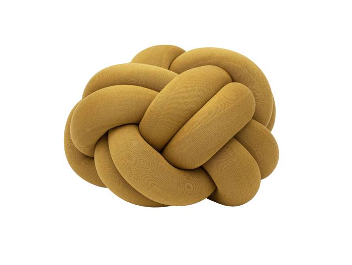 Design House Stockholm Coussin Knot XL Yellow