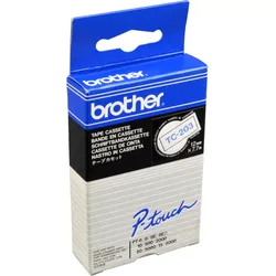 Brother P-Touch Band TC-203  blau auf weiß  12mm / 7,7m  laminiert