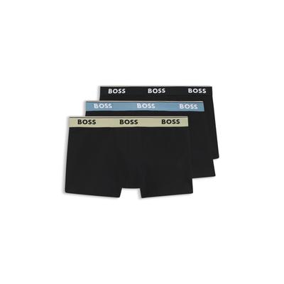 BOSS Packung, 3 Stk. aus Stretch-Baumwolle mit Logo-Bund, mittlere Bundhöhe
