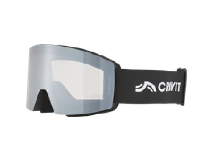 CRIVIT Masque de ski enfant (Toutes saisons / carré, noir)