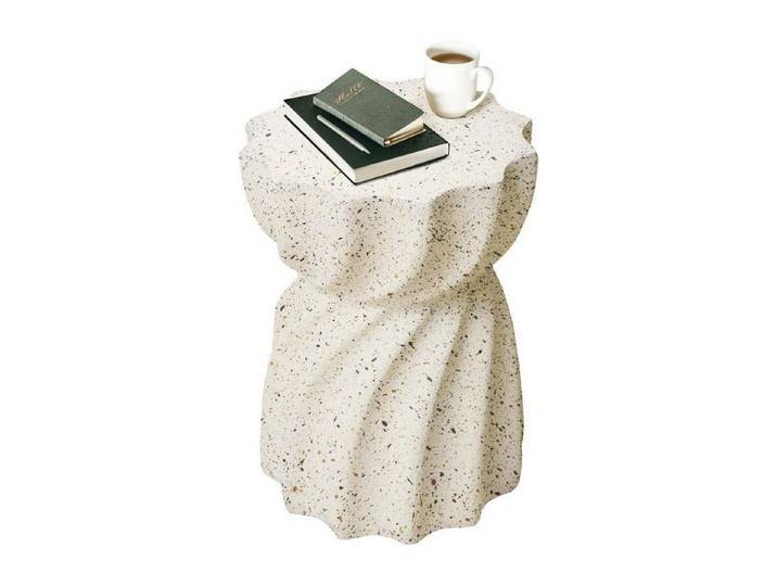 LuxusKollektion Couchtisch Runder Couchtisch weiß (1-St)