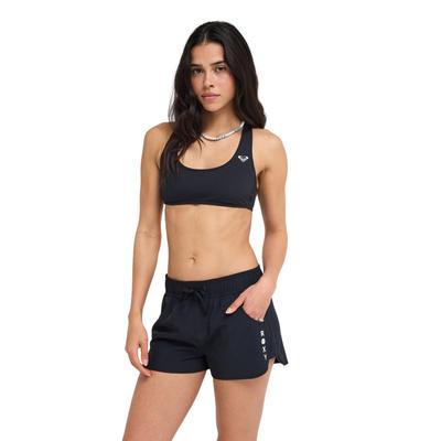 Badepants ROXY "Roxy Wave 2", Damen, Gr. XXL, grau (anthrazit), Polyester, Badehosen