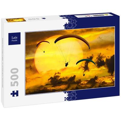 Lais Puzzle Fallschirmspringer in schönem Himmel 500 Teile