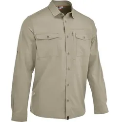 MAUL Herren Hemd Andaluz UV50 - 1/1 Hemd uni, e, Größe 52 in Grau Grau