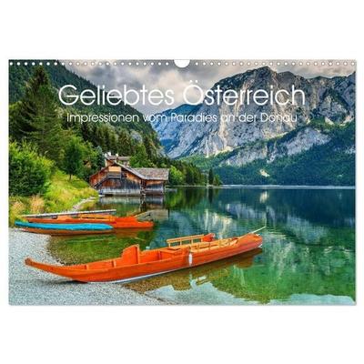 Geliebtes Österreich. Impressionen vom Paradies an der Donau (Wandkalender 2027 DIN A3 quer), CALVENDO Monatskalender