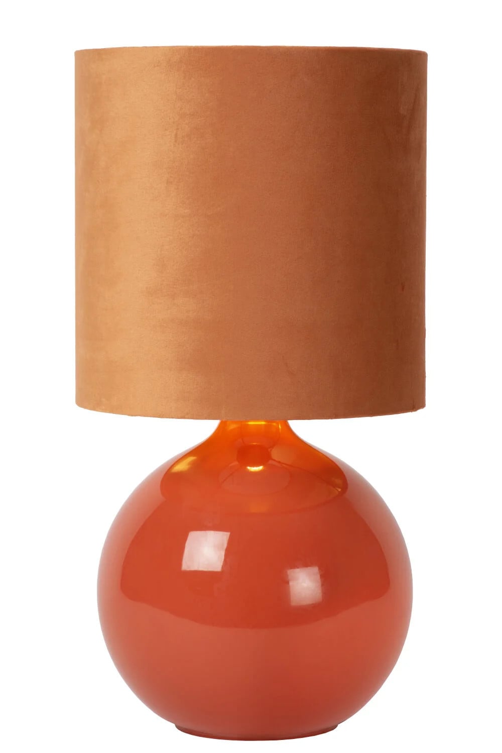Lucide Esterad Tafellamp Oranje met Glas en Keramiek - Ø 24 cm