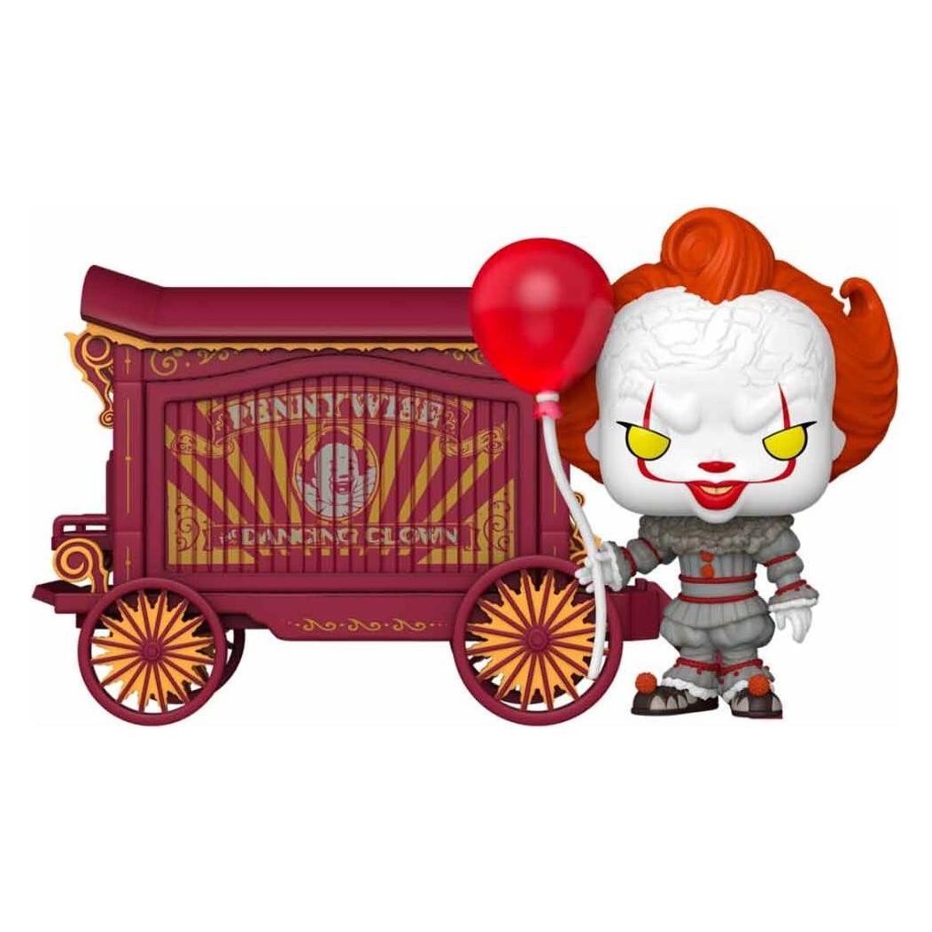 Funko It-Welcome to Derry POP! Town Vinyl Figur Pennywise & Wagon 9 cm (FUPS0372)