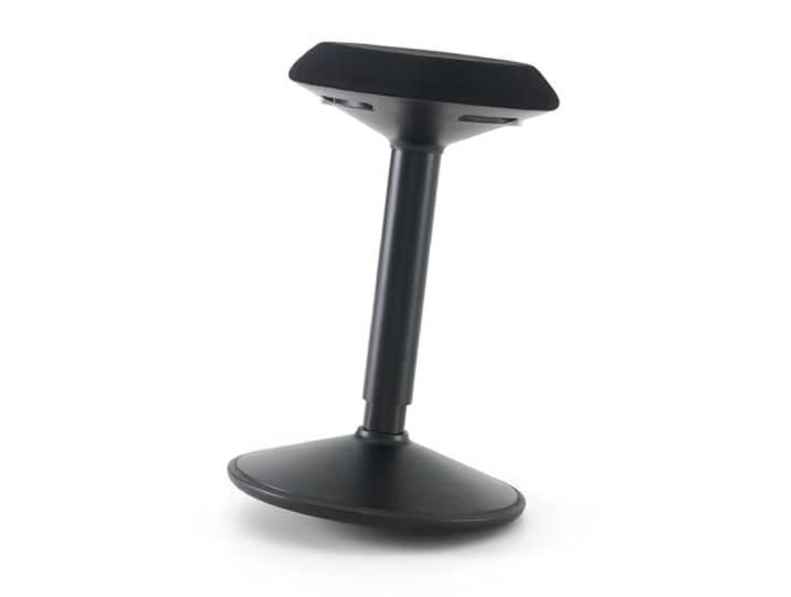 Waytex Ergonomischer Schaukelhocker, verbessert die Körperhaltung, Bequeme runde Sitzfläche und rutschfeste Unterseite, Höhe verstellbar 55 – 79 cm, Stehfunktion, Arbeit, Büro, Telearbeit, Zeichnung