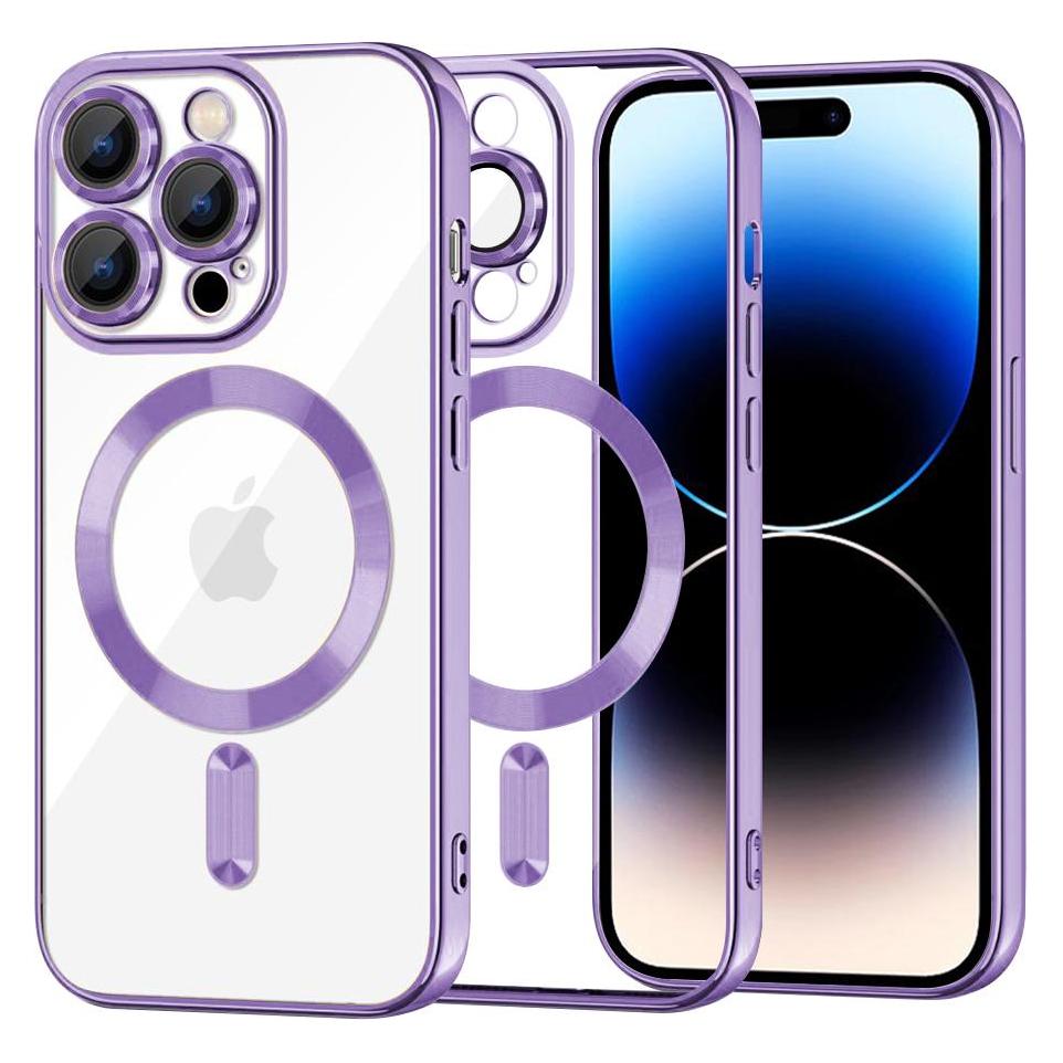 Techsuit - Luxury Crystal MagSafe - iPhone 14 Pro - Light Purple (Apple iPhone 14 Pro) (56348705)