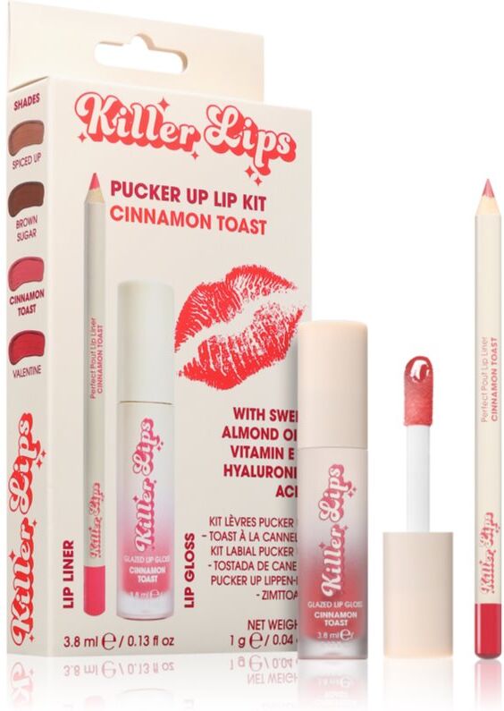 Killer Lips Pucker Up Lip Kit set for lips W Cinnamon Toast