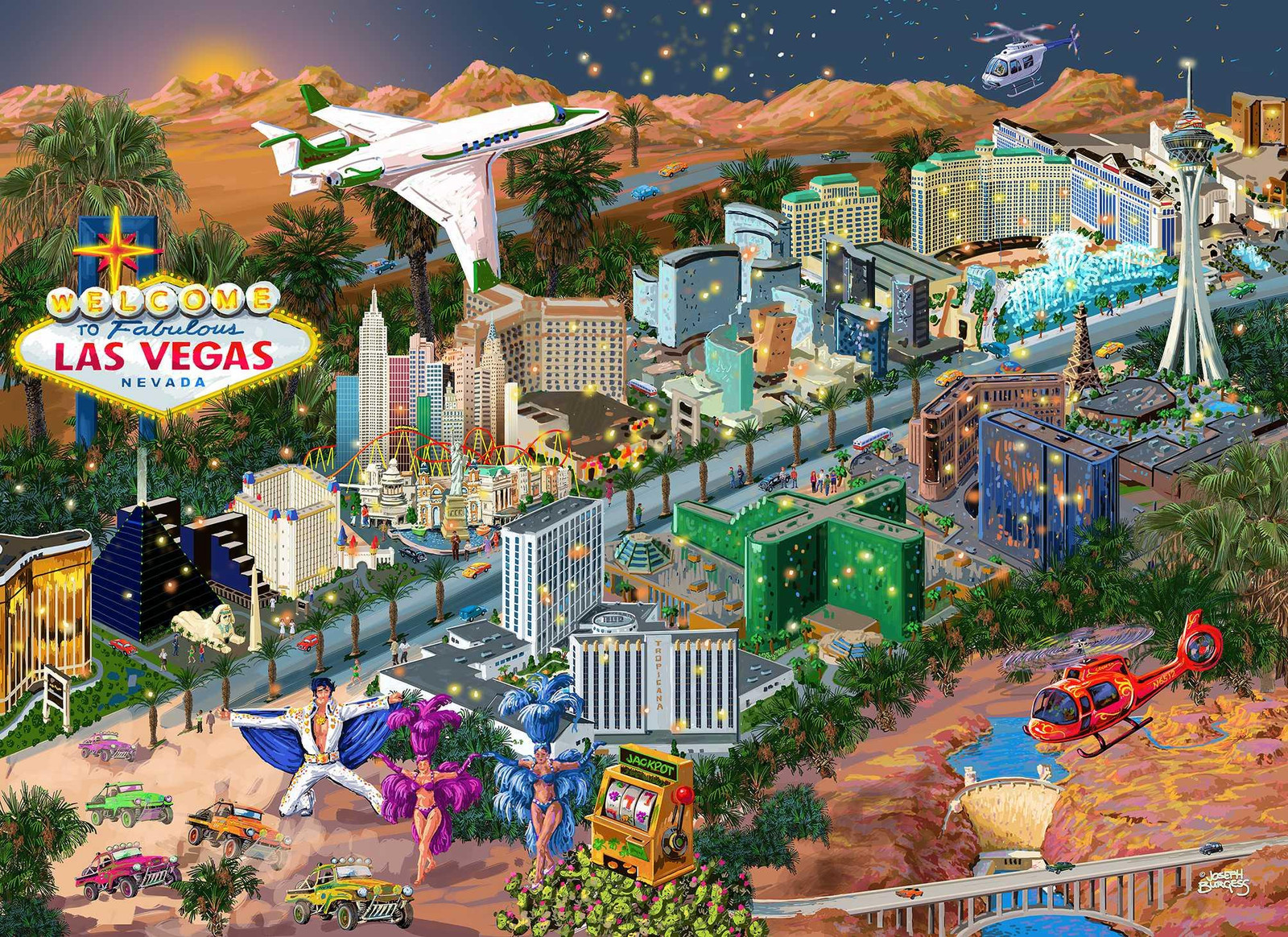 Wooden.City Houten Puzzel Las Vegas XL750