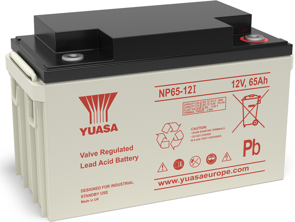 Yuasa NP65-12 VRLA Sealed Lead Acid Battery   1 Pack