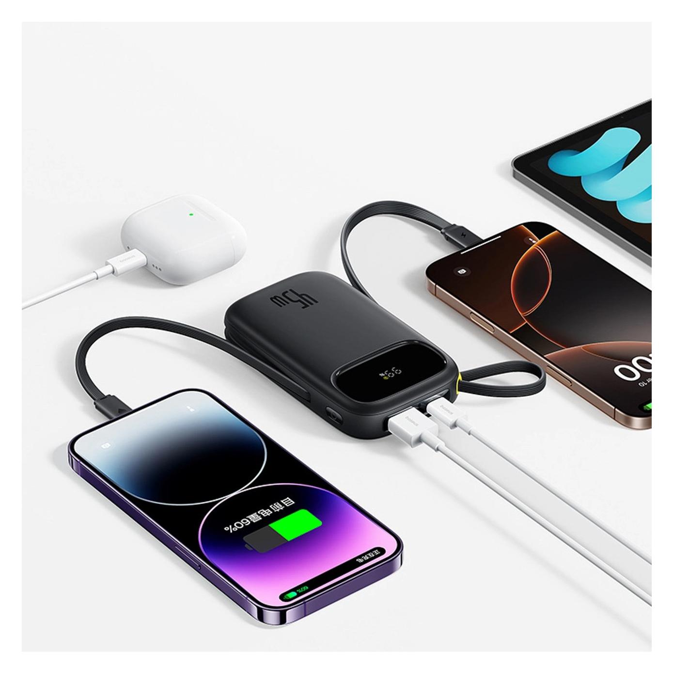 Baseus Powerbank EnerFill FC31 Qpow 3, 10000mAh, 45W, QC + PD, Black (10000 mAh, 45 W) (6932172695828)